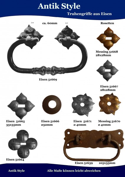 Griffe und Rossetten, Biedermeier aus Eisen. Seite 161