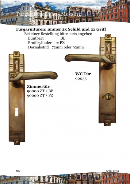 Türgarnituren Art Deco S.0402