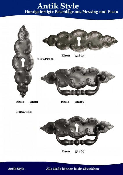 Handgefertigte Beschläge aus Messing und Eisen Seite 225