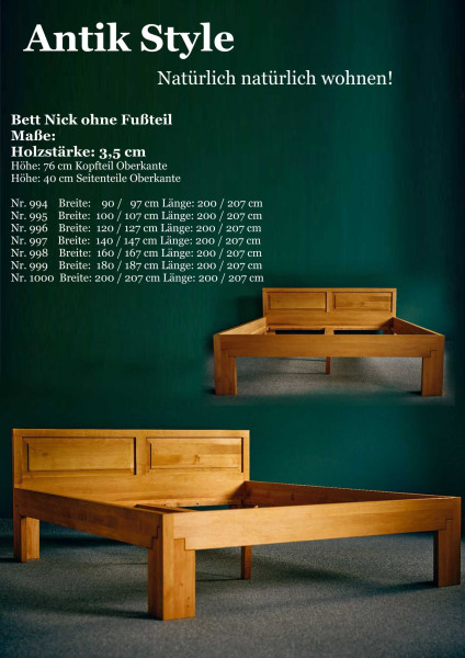 Massivholzmöbel Erle Betten Nick Seite 0512