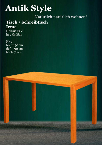 02 Vollholzmöbel Erle Schreibtische Seite 0431