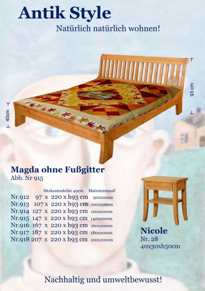 Massivholzmöbel Erle Betten Magda Seite 0512