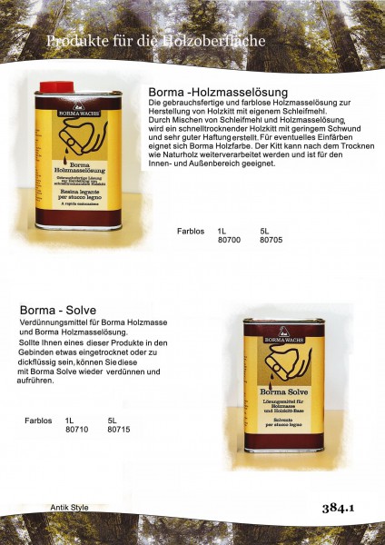Holzmasselösung