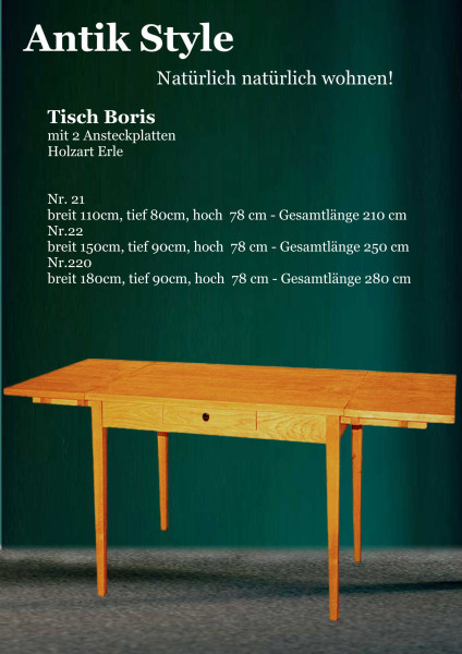 09 Massivholzmöbel Erle Esstische Seite 0441