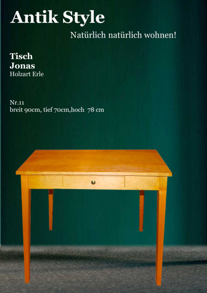 011 Vollholzmöbel Erle Esstische Seite 0438.1