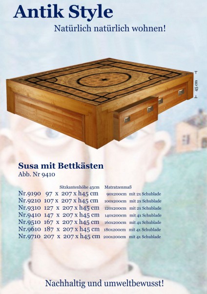 Vollholzmöbel Erle Betten Susa Seite 0515