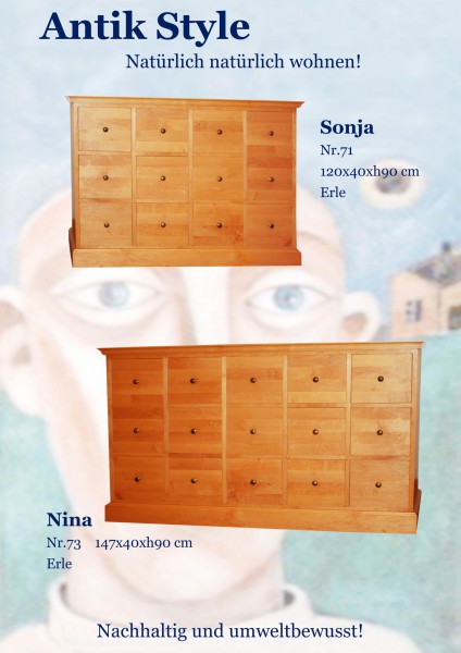 Massivholzmöbel Erle Kommoden Seite 0490