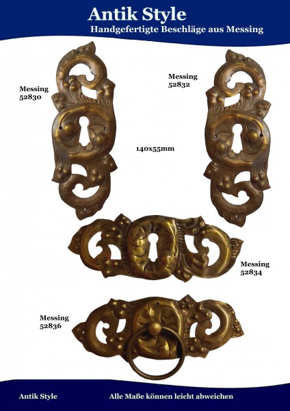 Handgefertigte Beschläge aus Messing und Eisen Seite 219