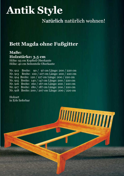 Massivholzmöbel Erle Betten Magda Seite 0512