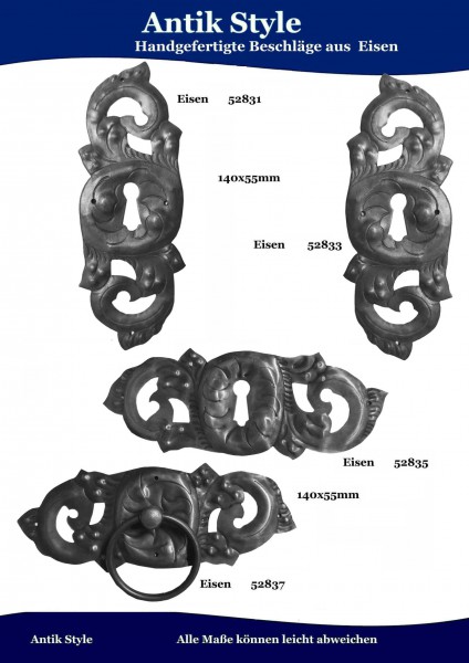 Handgefertigte Beschläge aus Messing und Eisen Seite 220