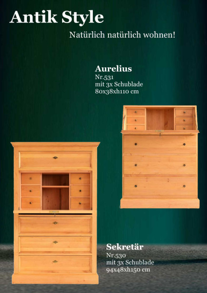 57 Massivholzmöbel Erle Sekretäre Seite 0480