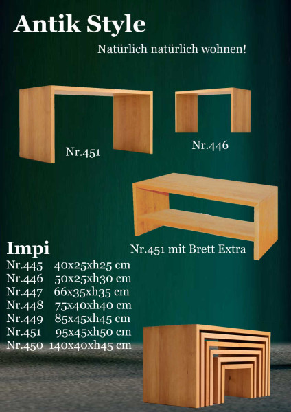 34 Vollholzmöbel Erle Bänke Impi Seite 0459