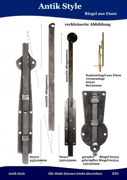 Riegel aus Eisen Seite 271