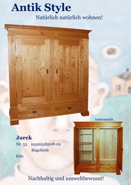 Massivholzmöbel Erle Kleiderschrank Jurek Seite 0469