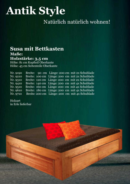 Vollholzmöbel Erle Betten Susa Seite 0515