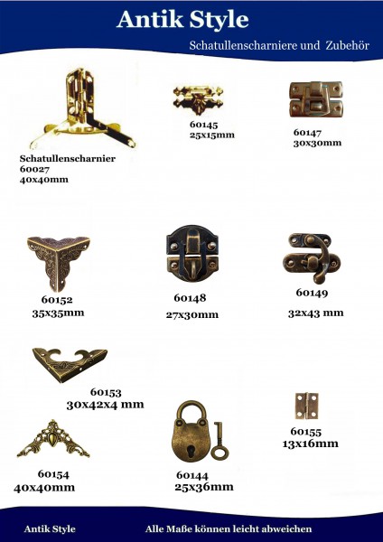 Schatullenzubehör Seite 245.1