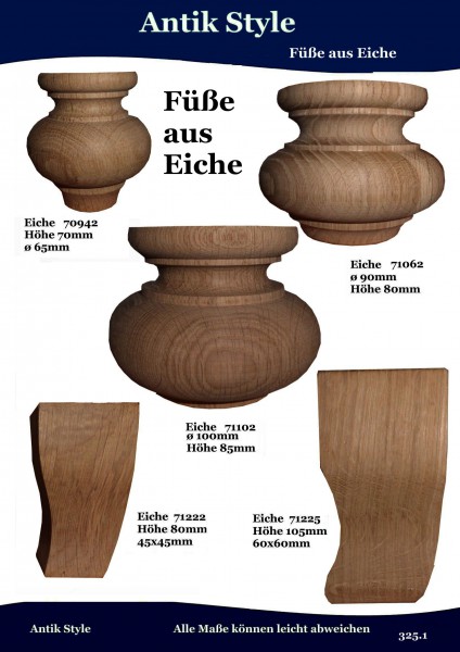 Möbelfüße Seite 0325.1