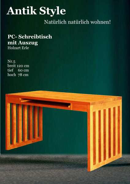 16 Vollholzmöbel Erle Schreibtische Seite 0432