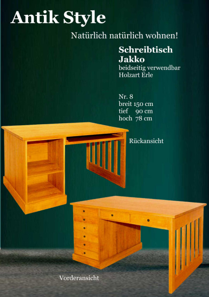 19 Massivholzmöbel Erle Schreibtische Seite 0435
