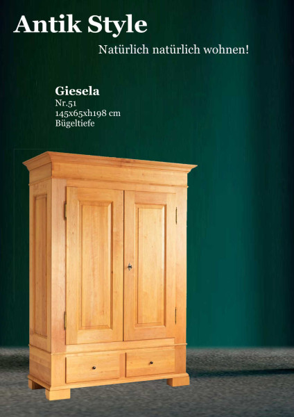 45 Vollholzmöbel Erle Kleiderschrank Gisela Seite 04671