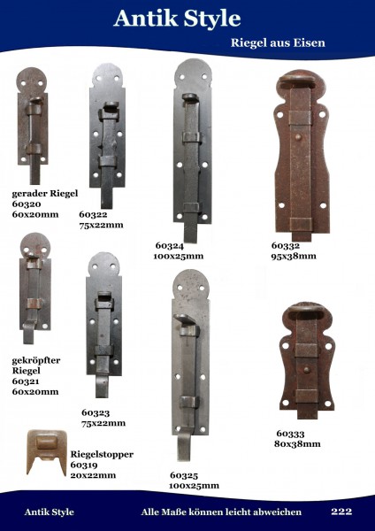 Riegel aus Eisen Seite 273