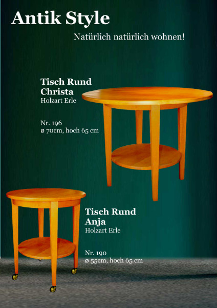 07 Massivholzmöbel Erle Runde Tische Seite 0443