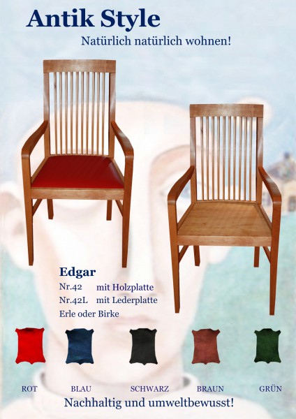 Vollholzmöbel Erle Stühle Edgar Seite 0457