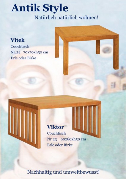 Massivholzmöbel Erle Couchtische Seite 0445