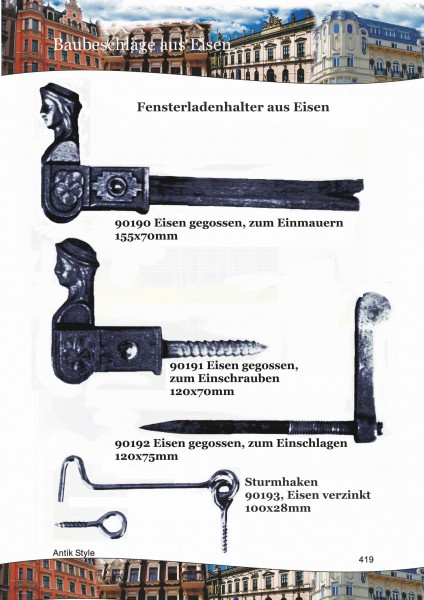 Fensterladenhalter