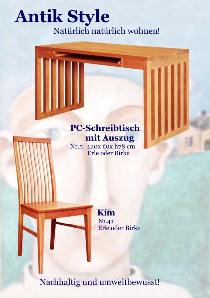 Vollholzmöbel Erle Schreibtische Seite 0432