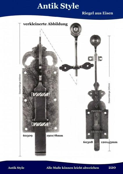 Riegel aus Eisen Seite 270