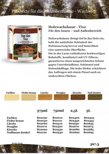 Holzwachslasur Tixo