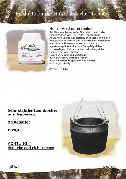  Hautleim/Leimkocher