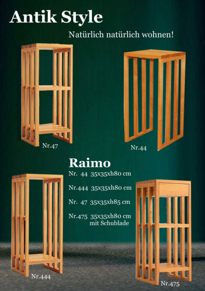 32 Massivholzmöbel Erle Blumenständer Raimo Seite 0462