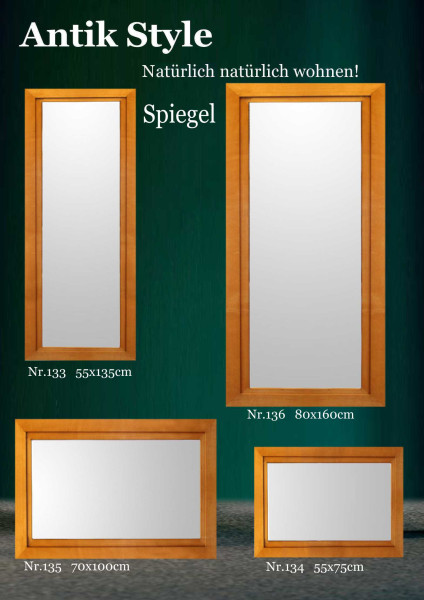 Vollholzmöbel Erle Spiegel Seite 0508