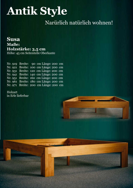 Massivholzmöbel Erle Betten Susa Seite 0509