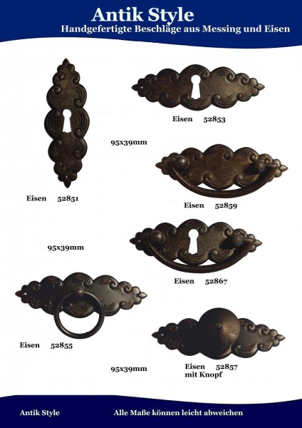 Handgefertigte Beschläge aus Messing und Eisen Seite 223