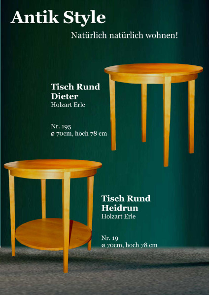 06 Vollholzmöbel Erle Runde Tische Seite 0444