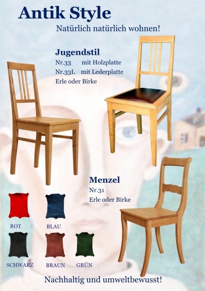 Vollholzmöbel Erle Stühle Seite 0453