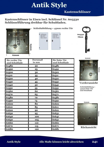 Kastenschlösser Seite 300