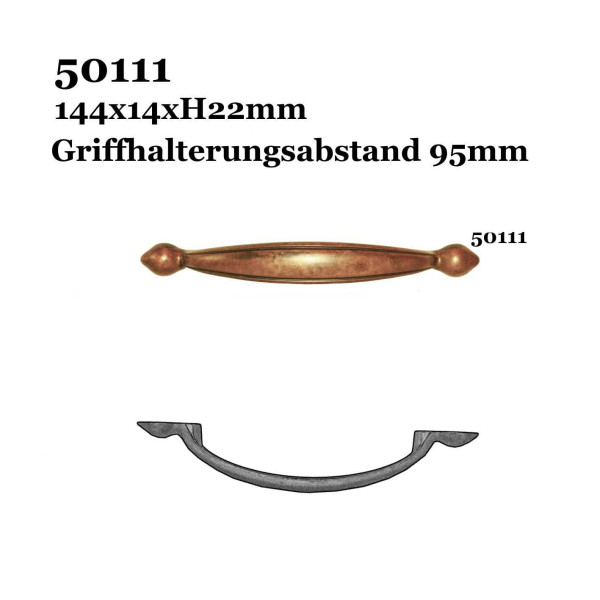 Bügelgriff messing144x15mm