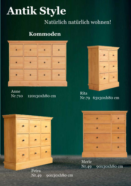 41 Massivholzmöbel Erle Kommoden Seite 0492