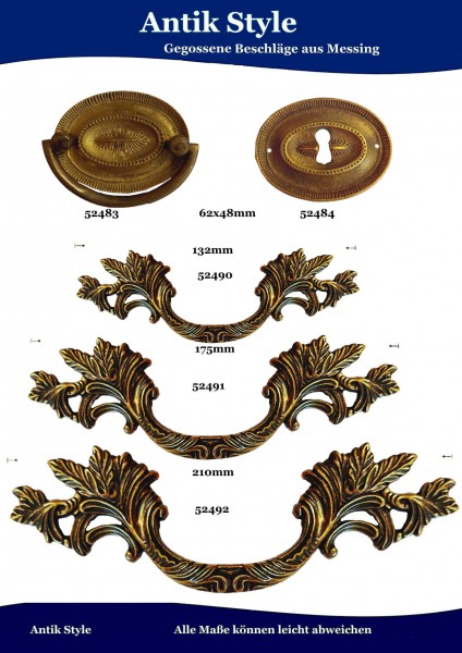 Gegossene Griffe für Möbel- Seite 204