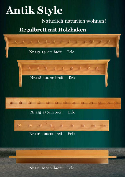 21 Massivholzmöbel Erle Regalbretter Seite 0505