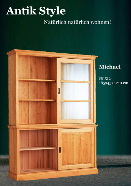 47 Massivholzmöbel Erle Glasschschrank Seite 0479