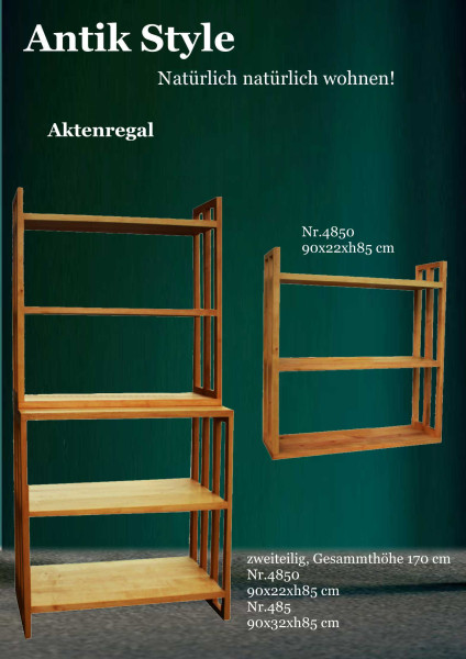 40 Vollholzmöbel Erle Aktenregal Seite 0465