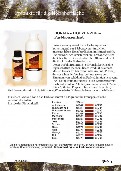 Holzfarbe