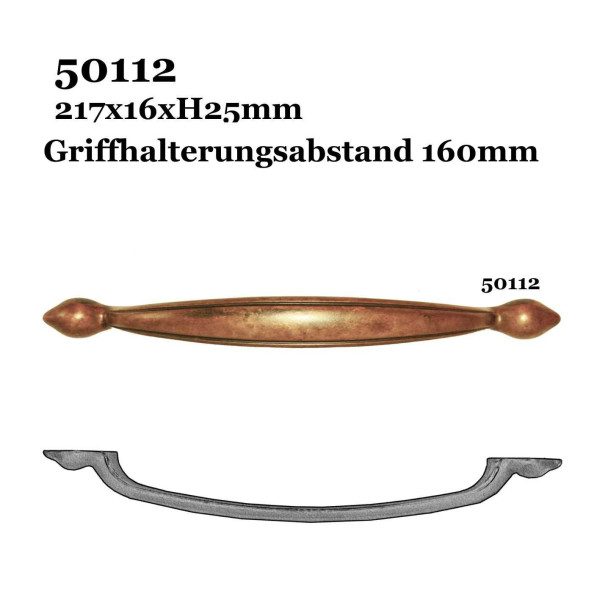 Bügelgriff messing 214x16mm