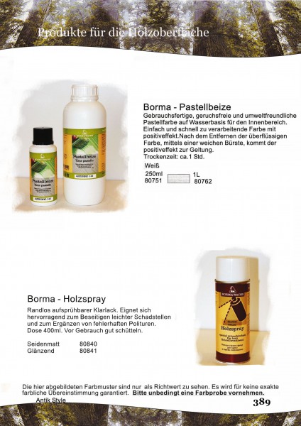 Pastellbeize/Holzspray