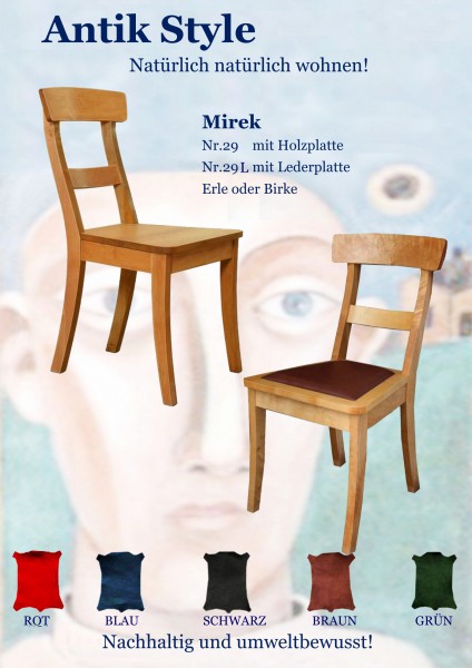 Massivholzmöbel Erle Stuhl Mirek Seite 0452